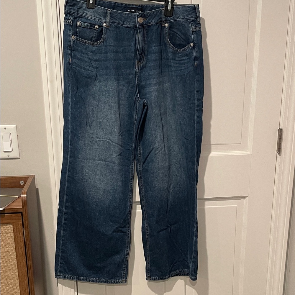 Aeropostale Women's Dark Blue Flare Jeans